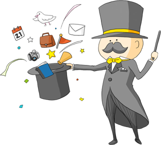 SITEMANAGEキャラクター マネ爺